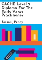 CACHE_level_2_diploma_for_the_early_years_practitioner